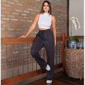 Calça Feminina Pantalona Wide Leg Lanzinha Lã Cintura Alta